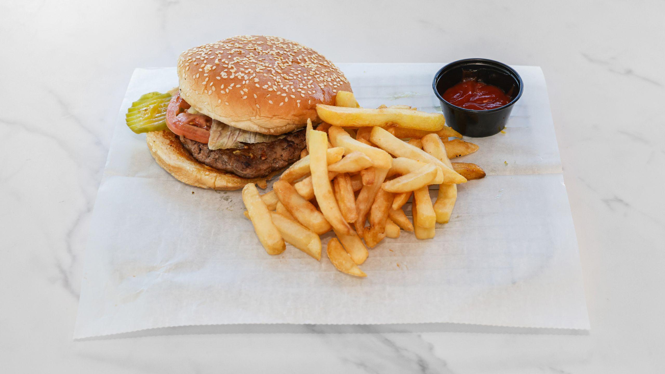 Cheeseburger combo with fries